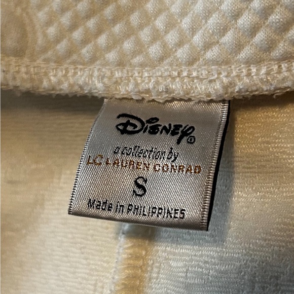 Disney Mickey Mouse Ivory A Line textured size S skirt - Picture 7 of 9
